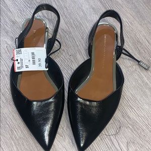 Zara sling back flats
